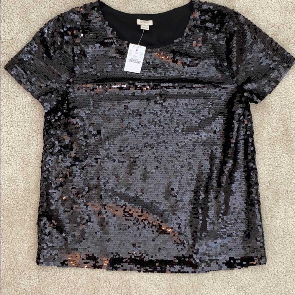 NWT j. Crew sequin shirt